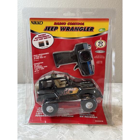 Nikko Jeep Wrangler 1:24 Scale‎ Radio Control RC Truck 49Mhz NEW Vintage - Picture 1 of 7